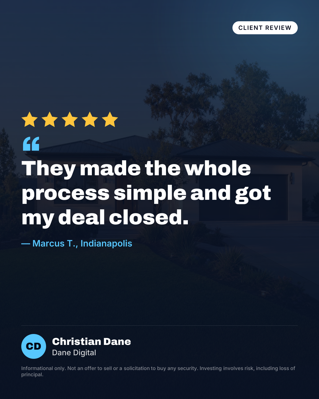 Testimonial preview